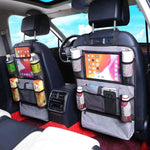 Borsa portaoggetti posteriore per schienale del seggiolino auto per bambini, anti-calci., 41 x 61 cm