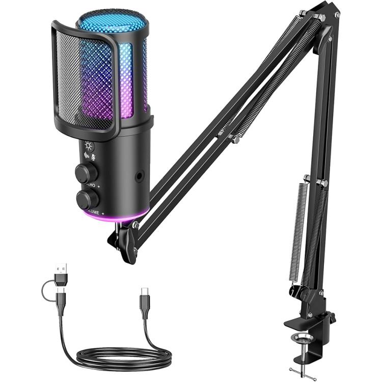 Microfono condensatore USB ONIKUMA M530 RGB gaming