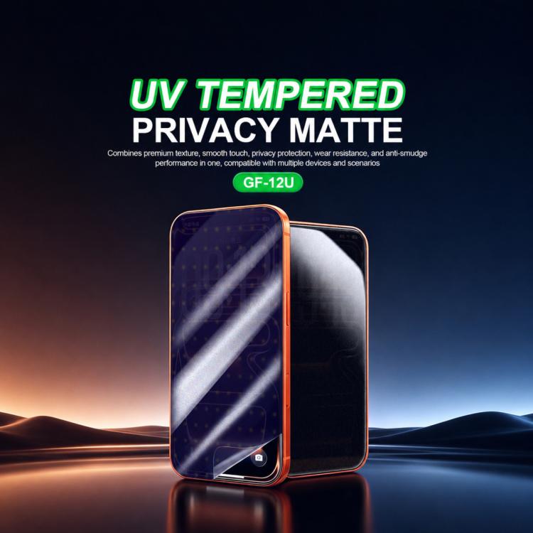 Pellicola oscurante opaca temperata con lampada UV