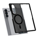 Custodia magnetica per telefono bicolore effetto pelle, For Galaxy Z Fold8 Ultra 5G