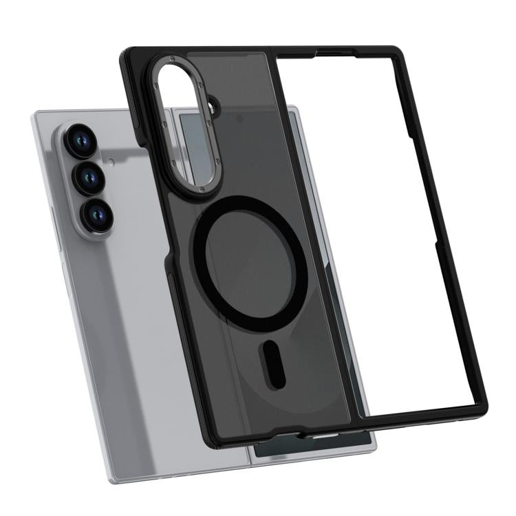 Custodia magnetica per telefono bicolore effetto pelle, For Galaxy Z Fold8 Ultra 5G