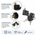 Lucchetto antifurto per vano batteria di veicoli elettrici e-bike, 3-11mm, 7-15mm