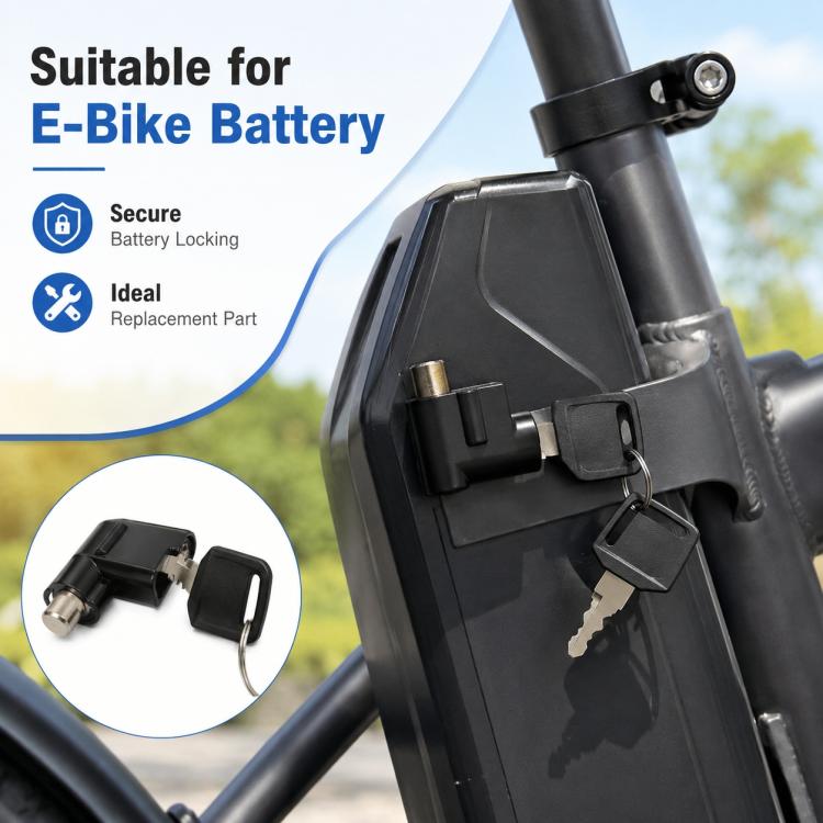 Lucchetto antifurto per vano batteria di veicoli elettrici e-bike, 3-11mm, 7-15mm