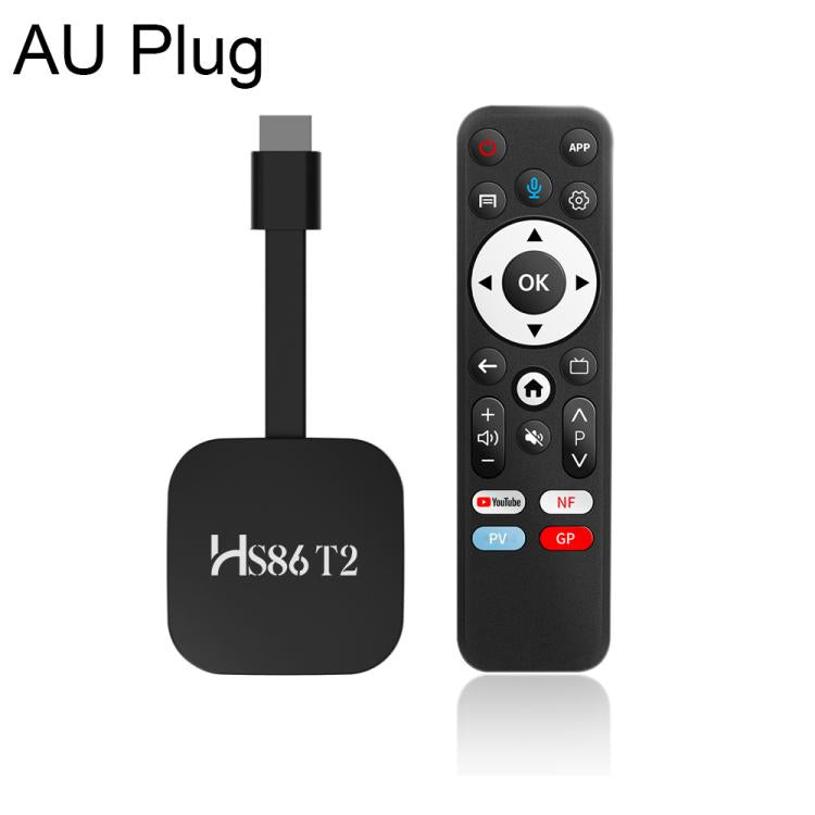 HS86 T2 Mini TV Stick HD Android 14 con telecomando, 2GB+16GB, RK3518 Cortex-A53 Quad-Core, EU Plug, US Plug, UK Plug, AU Plug