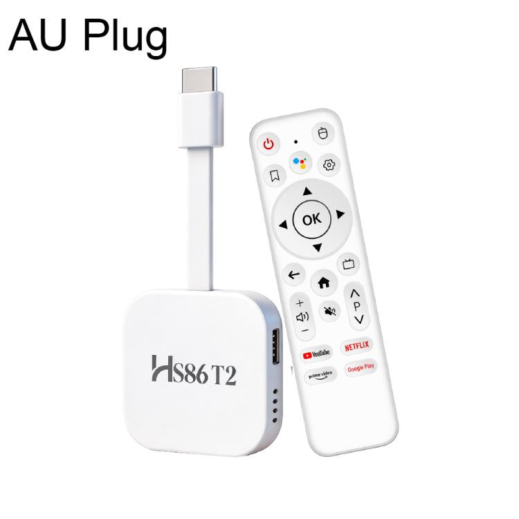 HS86 T2 Mini TV Stick HD Android 14 con telecomando, 2GB+16GB, RK3518 Cortex-A53 Quad-Core, EU Plug, US Plug, UK Plug, AU Plug