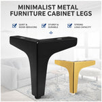 Gambe per mobili in metallo a tre punte 100-150mm