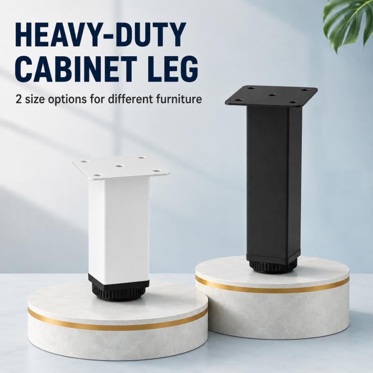 Gambe di supporto quadrate regolabili in acciaio