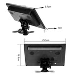 Telecamera di retromarcia con display HD da 10,1 pollici per auto, spina europea.