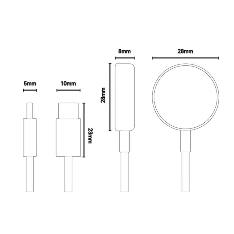 Caricabatterie wireless magnetico a doppia modalità Yesido DS42 per orologi