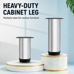 Gambe di supporto per mobili in acciaio inox spazzolato, ideali per divani e tavolini da caffè., 50mm, 60mm, 80mm, 100mm, 120mm, 150mm, 200mm, 250mm, 300mm, 350mm, 400mm, 450mm, 500mm
