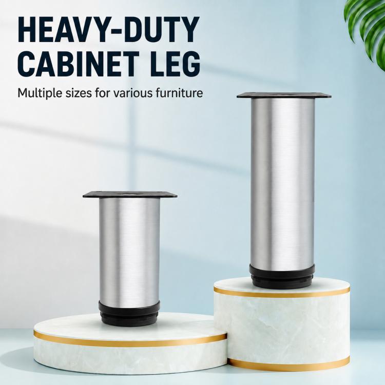 Gambe di supporto per mobili in acciaio inox spazzolato, ideali per divani e tavolini da caffè., 50mm, 60mm, 80mm, 100mm, 120mm, 150mm, 200mm, 250mm, 300mm, 350mm, 400mm, 450mm, 500mm