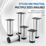 Gambe di supporto per mobili in acciaio inox spazzolato, ideali per divani e tavolini da caffè., 50mm, 60mm, 80mm, 100mm, 120mm, 150mm, 200mm, 250mm, 300mm, 350mm, 400mm, 450mm, 500mm