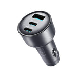 Caricabatterie da auto JOYROOM JR-CCN19 da 65 W con 2 porte Type-C e USB-A.