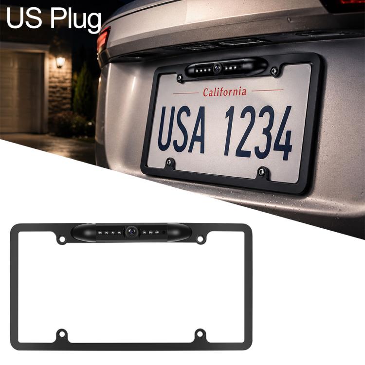 Cornice portatarga standard USA impermeabile HD a infrarossi per auto con visione notturna
