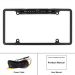 Cornice portatarga standard USA impermeabile HD a infrarossi per auto con visione notturna
