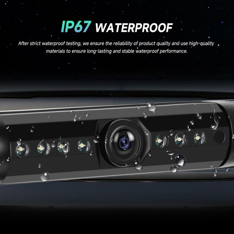 Cornice portatarga standard USA impermeabile HD a infrarossi per auto con visione notturna