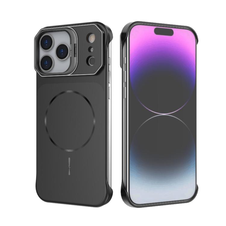 Custodia magnetica in PC senza cornice a copertura parziale per iPhone 18 Pro e