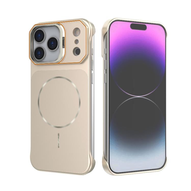 Custodia magnetica in PC senza cornice a copertura parziale per iPhone 18 Pro e