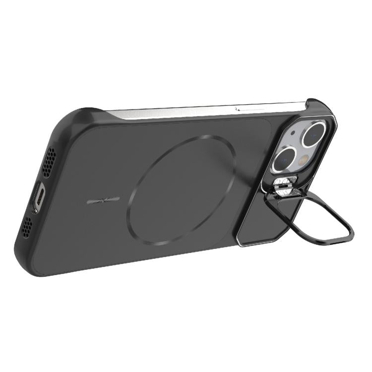 Custodia magnetica in PC senza cornice a copertura parziale per iPhone 13
