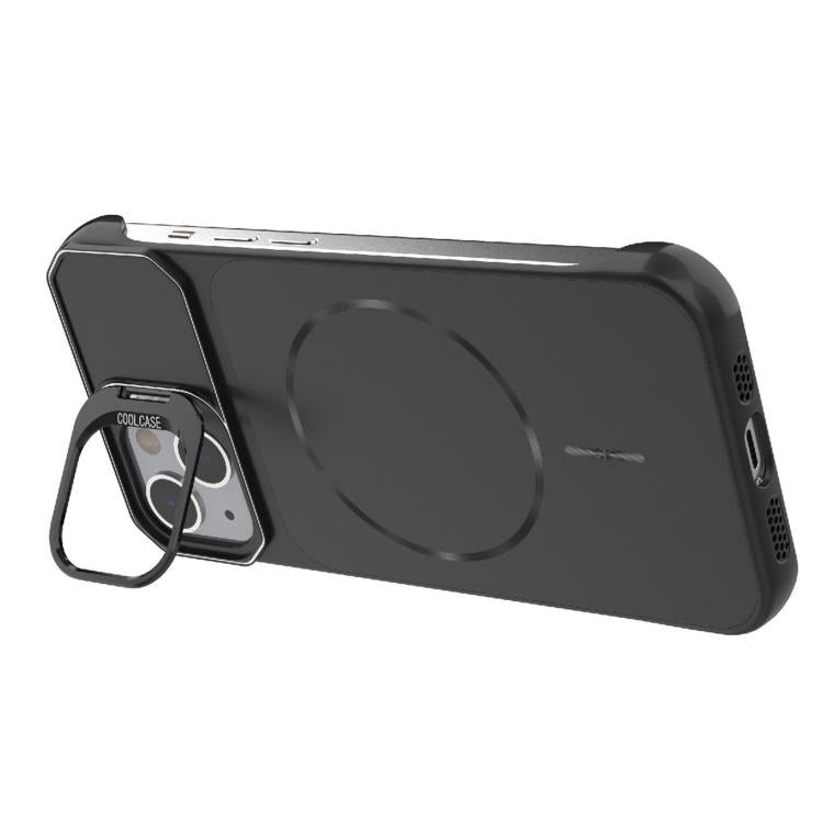 Custodia magnetica in PC senza cornice a copertura parziale per iPhone 13