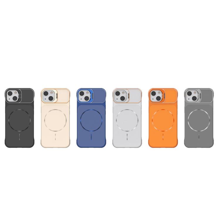 Custodia magnetica in PC senza cornice a copertura parziale per iPhone 13