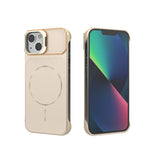 Custodia magnetica in PC senza cornice a copertura parziale per iPhone 13