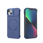 Custodia magnetica in PC senza cornice a copertura parziale per iPhone 13
