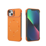 Custodia magnetica in PC senza cornice a copertura parziale per iPhone 13