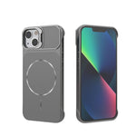 Custodia magnetica in PC senza cornice a copertura parziale per iPhone 13