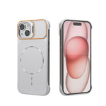 Custodia magnetica in PC senza cornice a copertura parziale per iPhone 15 Pro