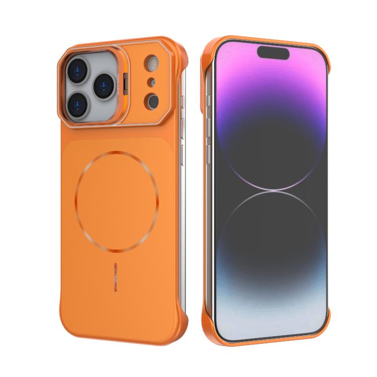 Custodia magnetica in PC senza cornice a copertura parziale per iPhone 18 Pro e