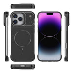 Custodia magnetica in PC senza cornice a copertura parziale per iPhone 18 Pro e