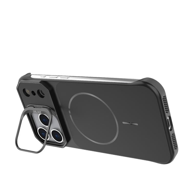 Custodia magnetica in PC senza cornice a copertura parziale per iPhone 18 Pro e