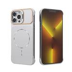 Custodia magnetica in PC senza cornice a copertura parziale per iPhone 14 Pro e