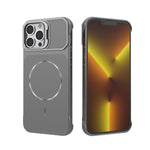 Custodia magnetica in PC senza cornice a copertura parziale per iPhone 14 Pro e