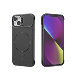 Custodia magnetica in PC senza cornice a copertura parziale per iPhone 15 Pro