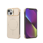 Custodia magnetica in PC senza cornice a copertura parziale per iPhone 15 Pro