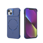 Custodia magnetica in PC senza cornice a copertura parziale per iPhone 15 Pro