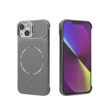 Custodia magnetica in PC senza cornice a copertura parziale per iPhone 15 Pro