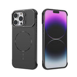 Custodia magnetica in PC senza cornice a copertura parziale per iPhone 14 Pro e