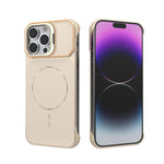 Custodia magnetica in PC senza cornice a copertura parziale per iPhone 14 Pro e