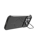 Custodia magnetica in PC senza cornice a copertura parziale per iPhone 14 Pro e