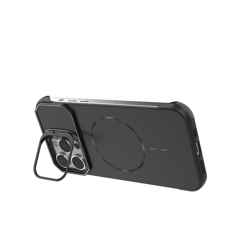 Custodia magnetica in PC senza cornice a copertura parziale per iPhone 14 Pro e