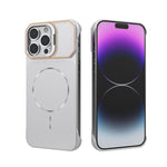 Custodia magnetica in PC senza cornice a copertura parziale per iPhone 14 Pro e