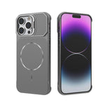 Custodia magnetica in PC senza cornice a copertura parziale per iPhone 14 Pro e