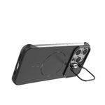Custodia magnetica in PC senza cornice a copertura parziale per iPhone 15 Pro