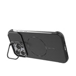 Custodia magnetica in PC senza cornice a copertura parziale per iPhone 15 Pro