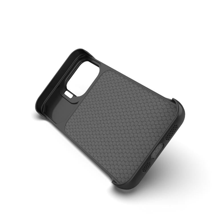 Custodia magnetica in PC senza cornice a copertura parziale per iPhone 15 Pro