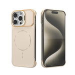 Custodia magnetica in PC senza cornice a copertura parziale per iPhone 15 Pro