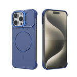 Custodia magnetica in PC senza cornice a copertura parziale per iPhone 15 Pro
